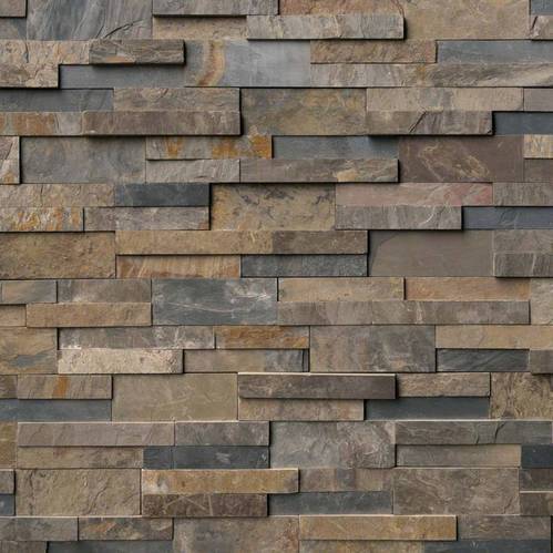 Rectangle Natural Clay Designer Wall Cladding Tiles, for Elevation, Exterior, Interior, Color : Red