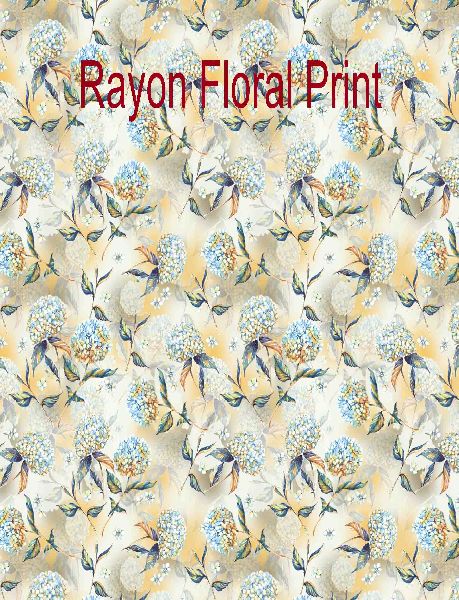 Rayon Floral Print