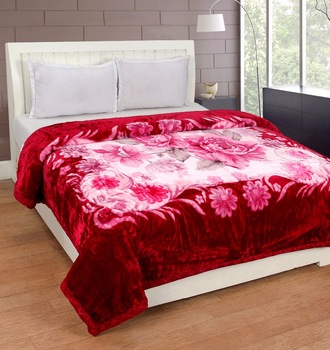 Double Bed Mink Blanket, Pattern : Printed, Feature : Anti-Wrinkle ...
