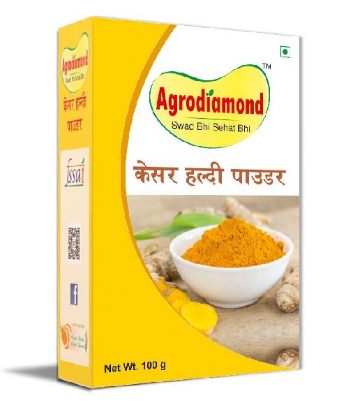 Unpolished Blended Saffron Turmeric Powder, for Cooking, Spices, Packaging Type : Plastic Pouch, Plastic Packet