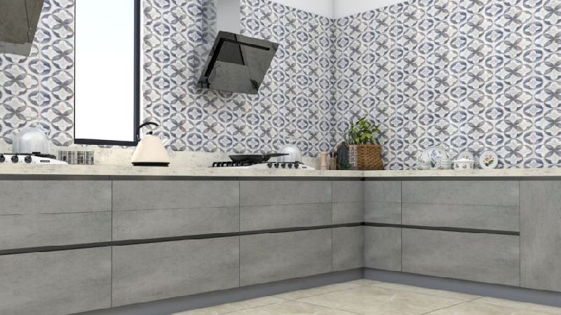 Polished Wooden Modular Kitchen, for Home, Pattern : Morden