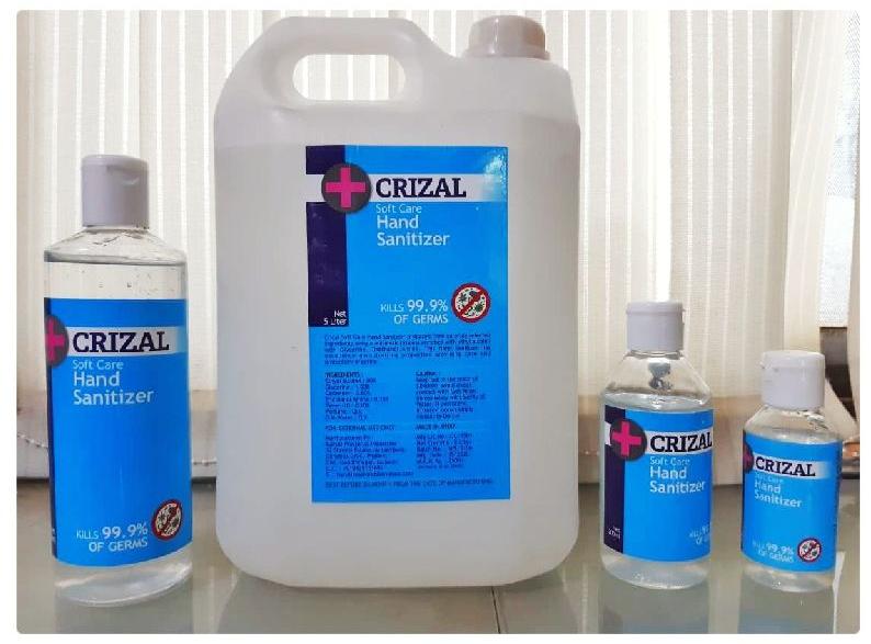 Crizal Hand Sanitizer Gel, Certificate : FDA Certified