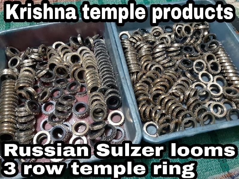 Russian Sulzer looms 3 row temple rings