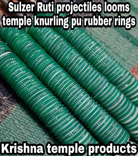 Sulzer ruti projectile looms temple knurling designed pu rubber rings