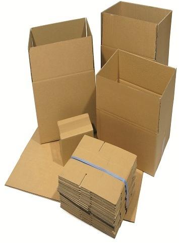Square Double Wall Corrugated Boxes, Pattern : Plain