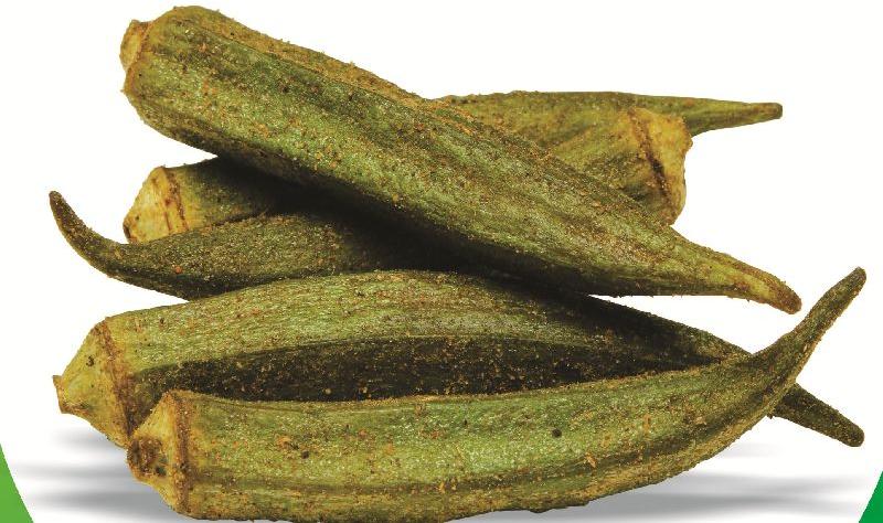 Vacuum fried Bhindi chips (vacuum fried Okra Chips)