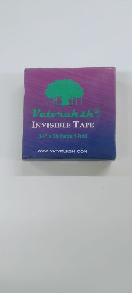 Invisible tape, for Carton Sealing, Decoration, Masking, Feature : Heat Resistant, Long Life, Waterproof