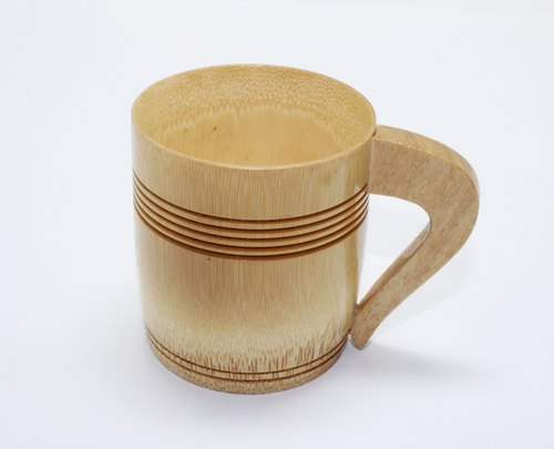 Round Bamboo Tea Cup, Size : H - 4 Inch, D - 2.5 Inch