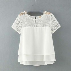 Fashion Tops Lace Tops Zara Lace Top white casual look 
