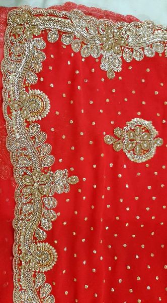 Nalka Jarkan Fancy Saree, Pattern : Embroidered, Occasion : Casual Wear ...