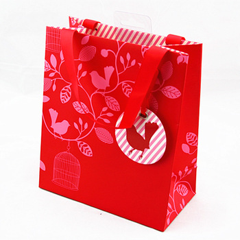 Designer Paper Bag, for Gift Packaging, Technics : Attractive Pattern, Machine Made