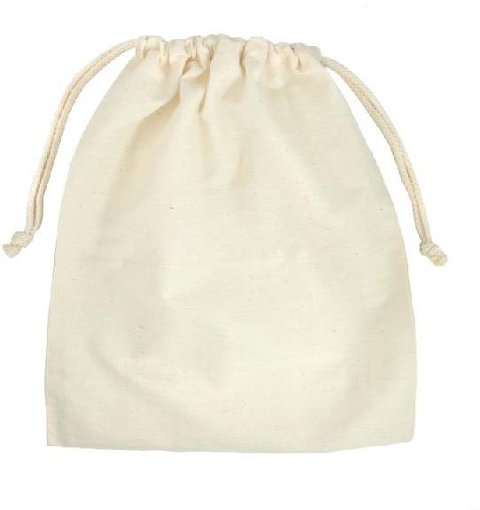 Plain Cotton Drawstring Cloth Bags, Size : Multisize