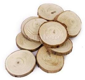 10x Pine Tree Wood Slices Rustic Table Coasters Wedding Centerpiece 6-8cm