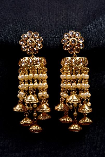 Exquisite Design CZ with Beaded Earring