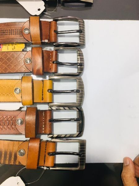 Pitushi Grain Mens Leather Belt