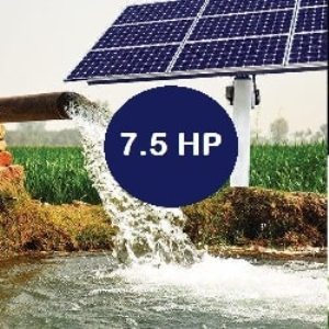 High Pressure 7.5 HP AC Solar Pump, for Submersible, Agriculture, Voltage : 300