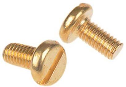 Brass Pan Slotted Screws, Size : Standard