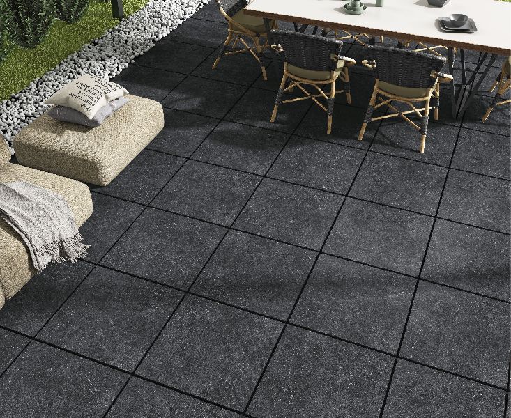 600x600mm Bluestone Black Outdoor Porcelain Tile Manufacturer in Morbi
