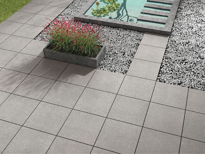 600x600mm Cobblestone Grey Outdoor Porcelain Tile