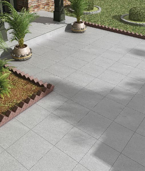 600x600mm Earthen Grey Outdoor Porcelain Tile, Shape : Rectangular, Square