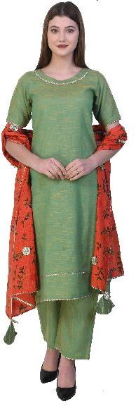 Solid Kurta Palazzo Suit Set