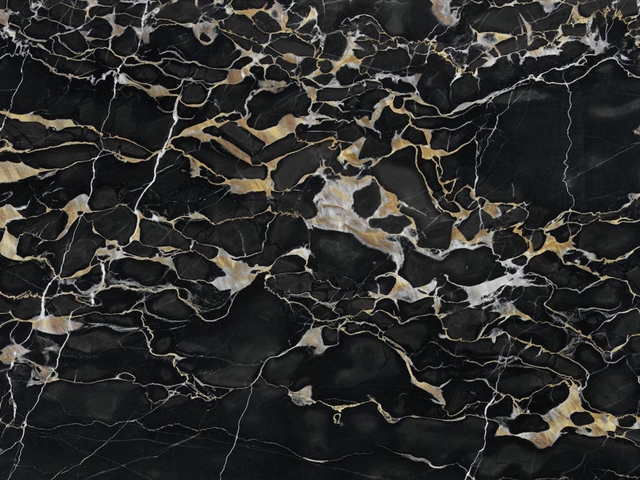 Honed Nero Portoro Italian Marble, for Hotel, Kitchen, Office, Restaurant, Industrial Use, Feature : Fine Finished