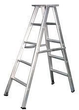 Polished Silver Industrial Ladders, Feature : Durable, Fine Finishing, Foldable, Heavy Weght Capacity