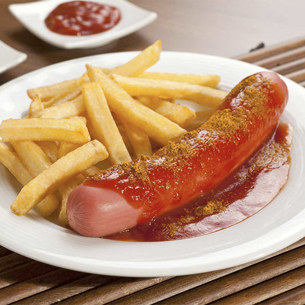 Pork Currywurst Sausage, Feature : Skinless