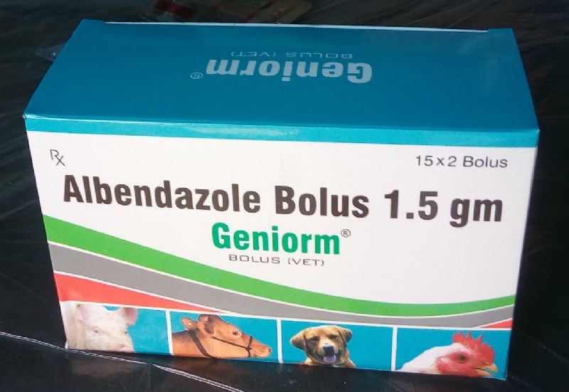 Albendazole 3 gm +Ivermectin 100 mg, for Animals Use
