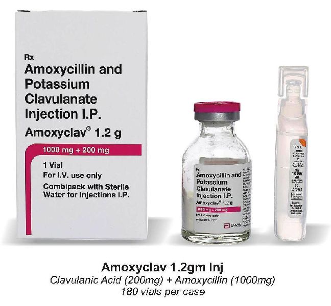 Amoxicillin Sodium 1000 mg+ Potassium Clavulanic Acid 200 mg