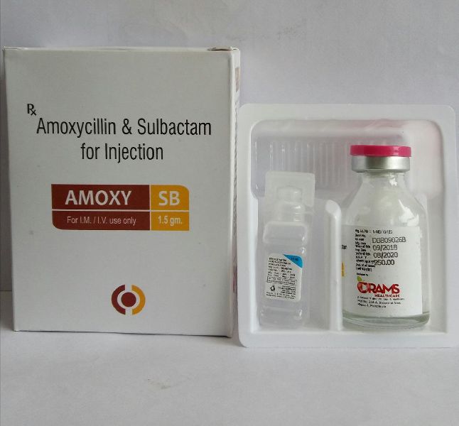 Amoxycillin 1000 mg + Sulbactam 500 mg