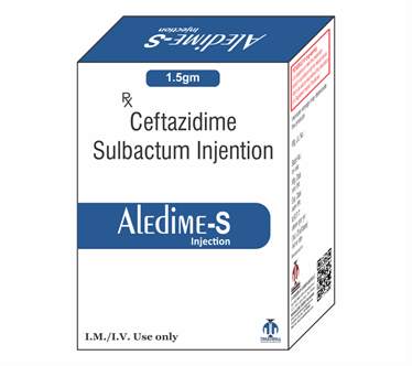 Ceftazidime Pentahydrate 1000 mg+ Sulbactum Sodium 500 mg