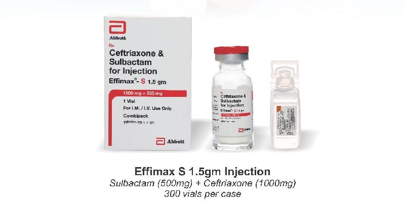 Ceftriaxone Sodium 1000 mg+ Sulbactum Sodium 500 mg