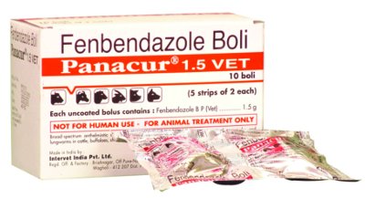 Fenbendazole 1.5 gm, for Animals Use