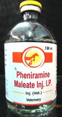 Pheniramine Maleate I.P 22.75 mg, for To Animals, Veterinary, Packaging Size : 100ml