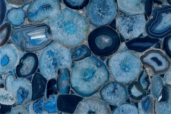 Blue Agate Semi Precious Stone, for Flooring, Roofing, Feature : Fine Finish