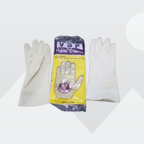 Latex Medical Hand Gloves, for Cleaning, Examination, Length : 10-15inches