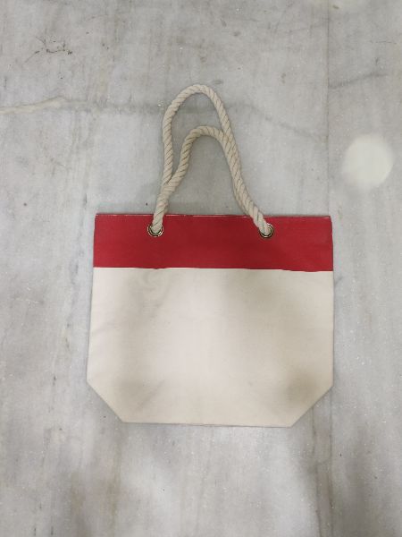 COTTON BAG WITH ROPE HANDLE       .