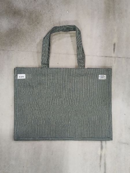 GREY DYED LAMINATED JUTE BAG, for Daily Use, Shopping, OFFICE, COLLEGE, Size : Multisizes