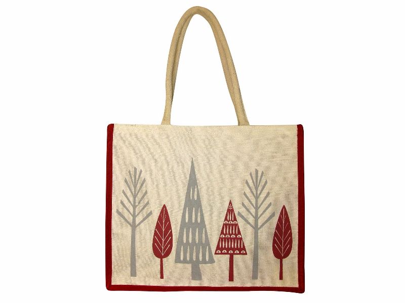 TWO COLOUR PRINTED JUCO BAG, Size : CUSTOMIZED
