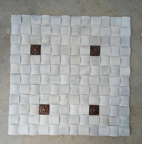 Polished Metal Mosaic Tiles, for Kitchen, Interior, Exterior, Elevation, Packaging Type : Carton Box