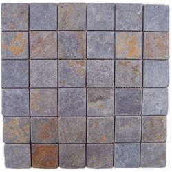 Polished Multicolor Mosaic Tiles, for Kitchen, Interior, Exterior, Elevation, Packaging Type : Carton Box