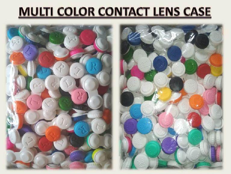 Multi Color Contact Lens Cases, Size : Standard