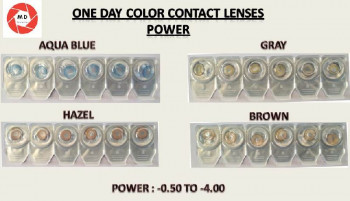Round One Day Power Color Contact Lens, Packaging Type : Blister
