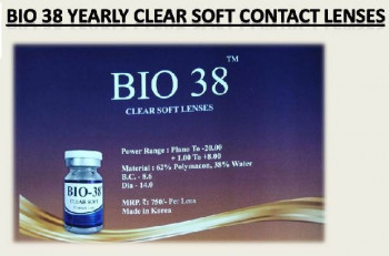 Yearly Bio 38 Clear Spherical Soft Contact Lens