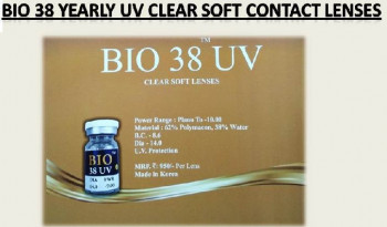 Yearly Bio 38 UV Clear Spherical Soft Contact Lens