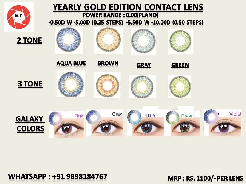 Yearly Gold Edition Contact Lens