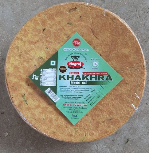 Nagraj Methi Khakra, for Breakfast Use, Taste : Jeera, Salty, Spicy