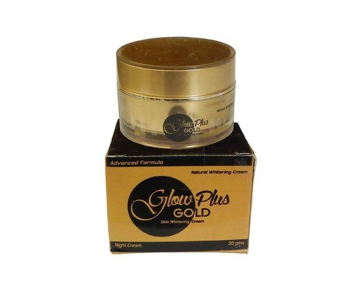 Glow Plus Gold Skin Whitening Cream, Packaging Size : 30 gm