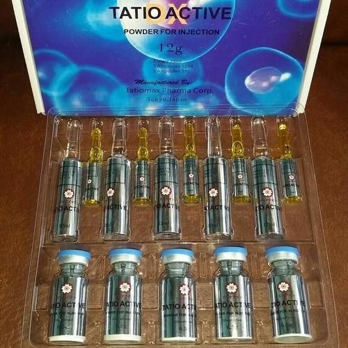 Tatio Active Dx 12g Glutathione Injection, Packaging Type : Box